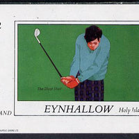 Eynhallow 1982 Golf (The Divot Shot) imperf deluxe sheet (£2 value) unmounted mint