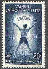France 1959 Infantile Paralysis Relief Campaign 20f unmounted mint, SG 1444