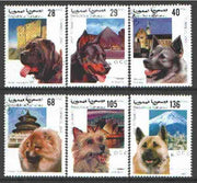 Sahara Republic 2000 Dogs complete set of 6 cto used*