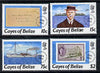 Cayes of Belize 1984 90th Stamp Anniversary set of 4 unmounted mint