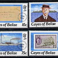 Cayes of Belize 1984 90th Stamp Anniversary set of 4 unmounted mint
