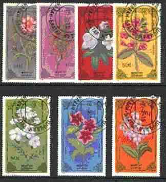 Mongolia 1986 Flowering Plants set of 7 cto used, SG 1719-25*