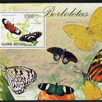 Guinea - Bissau 2009 Butterflies perf s/sheet unmounted mint
