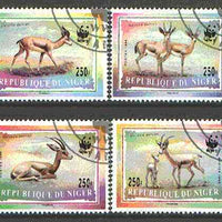 Niger Republic 1998 WWF - Gazelles complete set of 4 cto used*