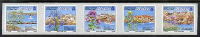 Jersey 2003 Offshore Reefs set of 5 in self-adhesive strip of 5 NVI stamps (2003 imprint) unmounted mint, SG 1107-11
