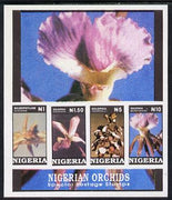 Nigeria 1993 Orchids m/sheet completely imperf superb unmounted mint