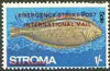Stroma 1971 Fish 1s (Sole) perf single overprinted 'Emergency Strike Post' for use on the British mainland unmounted mint*