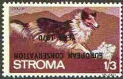 Stroma 1970 Dogs 1s3d (Collie) perf single with 'European Conservation Year 1970' opt inverted unmounted mint*