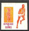 Guinea - Conakry 1969 Running 5f imperf proof single in magenta & yellow only from Mexico Olympics set, unmounted mint as SG 674