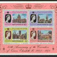 Montserrat 1978 Coronation 25th Anniversary m/sheet (Cathedrals & Abbeys) SG MS 426 unmounted mint