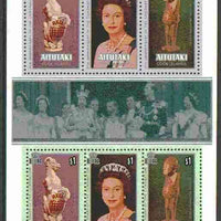 Cook Islands - Aitutaki 1978 Coronation 25th Anniversary m/sheet unmounted mint, SG MS 260