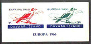 Davaar Island 1966 Europa imperf m/sheet (birds) unmounted mint
