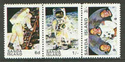 Sanda Island 1970 Apollo 11 Moon Landing unmounted mint perf set of 3