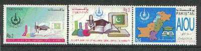 Pakistan 1999 Allama Iqbal Open University 25th Anniversary unmounted mint set of 3*