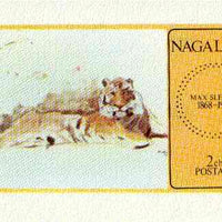 Nagaland 1973 Paintings of Animals (Tiger) imperf souvenir sheet unmounted mint