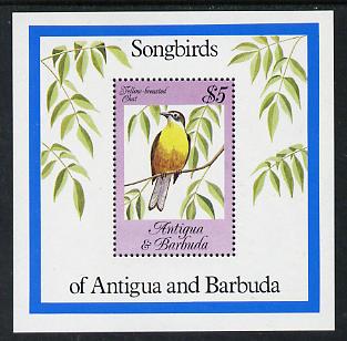 Antigua 1984 Songbirds $5 m/sheet unmounted mint, SG MS 874