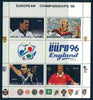 Batum 1996 Football European Championships perf sheetlet containing 4 values plus 2 labels, unmounted mint