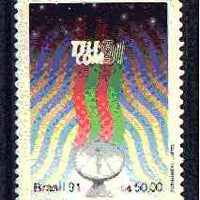 Brazil 1991 'Telecom 91' Exhibition, unmounted mint SG 2497*