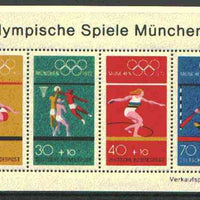 Germany - West 1972 Munich Olympic Games (7th Issue) m/sheet unmounted mint, SG MS 1633