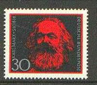 Germany - West 1968 150th Birth Anniversary of Karl Marx unmounted mint SG 1462*