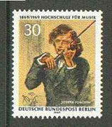 Germany - West Berlin 1969 Academy of Music (Painting of violinist) unmounted mint SG B337*