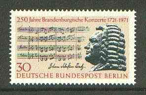 Germany - West Berlin 1971 Bach's Brandenburg Concerto unmounted mint SG B393