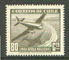 Chile 1941 Douglas DC-2 80c olive unmounted mint SG 302*