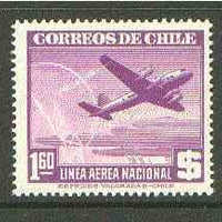 Chile 1941 Douglas DC-4 1p60 violet unmounted mint SG 305*