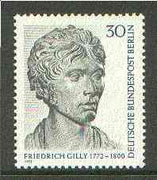 Germany - West Berlin 1972 Bicentenary of Friedrich Gilly (architect) unmounted mint SG B413