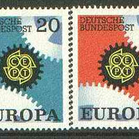 Germany - West 1967 Europa set of 2 unmounted mint SG 1438-39*