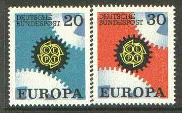 Germany - West 1967 Europa set of 2 unmounted mint SG 1438-39*
