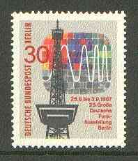 Germany - West Berlin 1967 Broadcasting Exhibition unmounted mint SG B303*