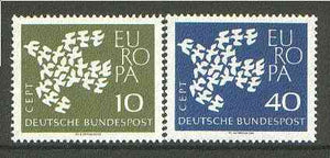 Germany - West 1961 Europa set of 2 unmounted mint SG 1281-82