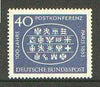 Germany - West 1963 Paris Postal Conference unmounted mint SG 1312*