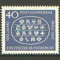 Germany - West 1963 Paris Postal Conference unmounted mint SG 1312*
