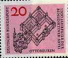 Germany - West 1964 Benedictine Abbey unmounted mint SG 1341*