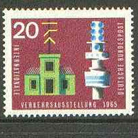 Germany - West 1965 Semaphore Station & Signal Tower 20pf from Transport Exhibition set unmounted mint SG 1392*