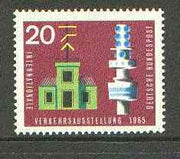 Germany - West 1965 Semaphore Station & Signal Tower 20pf from Transport Exhibition set unmounted mint SG 1392*