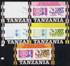 Tanzania 1986 World Chess/Rotary m/sheet set of 5 unmounted mint imperf progressive colour proofs incl all 4 colours (as SG MS 463)