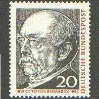 Germany - West 1965 Birth Anniversary of Otto von Bismarck (statesman) unmounted mint SG 1388*