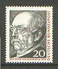 Germany - West 1965 Birth Anniversary of Otto von Bismarck (statesman) unmounted mint SG 1388*