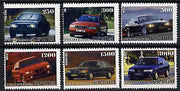 Buriatia Republic 1996 Cars set of 6 values unmounted mint
