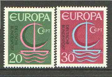 Germany - West 1966 Europa set of 2 unmounted mint SG 1424-25*