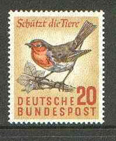 Germany - West 1957 European Robin 20pf unmounted mint SG 1194*