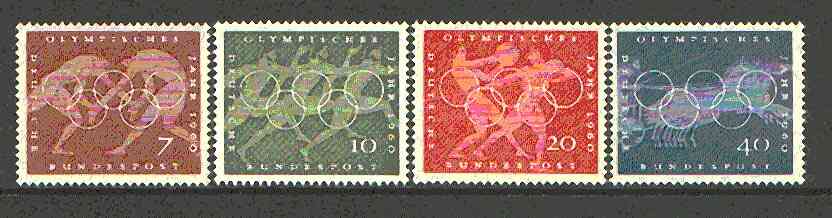 Germany - West 1960 Olympic Year set of 4 unmounted mint SG 1246-49*