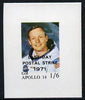 Cinderella - Great Britain 1971 imperf 1s6d m/sheet (Neil Armstrong) produced for use during Great Britain Postal strike, opt'd Last Day of Postal Strike unmounted mint