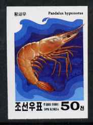 North Korea 2000 Shellfish 50 ch imperf proof on ungummed glossy paper (pairs or blocks pro rata)