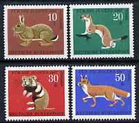 Germany - West 1967 Child Welfare (Animals) set of 4 unmounted mint, SG 1434-47