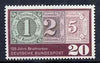 Germany - West 1965 125th Anniversary of First Postage Stamps unmounted mint SG 1403*