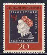 Germany - West 1959,500th Birth Anniversary of Jakob,Fugger (Merchant Prince) unmounted mint SG 1224